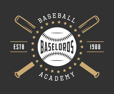 Vintage baseball logo, emblem, badge and design elements.