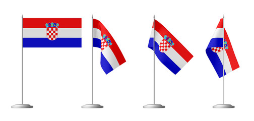Small table flag of Croatia