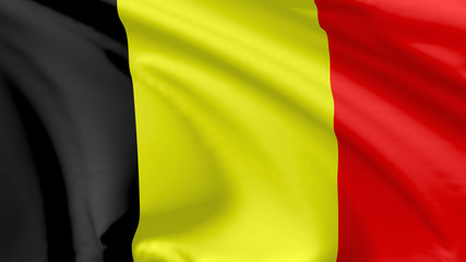 Fototapeta premium Flag of Belgium