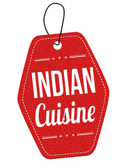 Indian cuisine  label or price tag