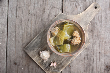 Pickled cabbage soup chinese food