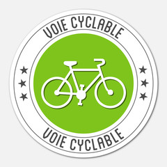 Logo voie cyclable.