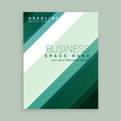 business brochure design with stripes shapes