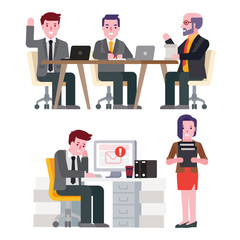 Business man/he had worked harder