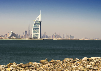 Dubai marina at sunset