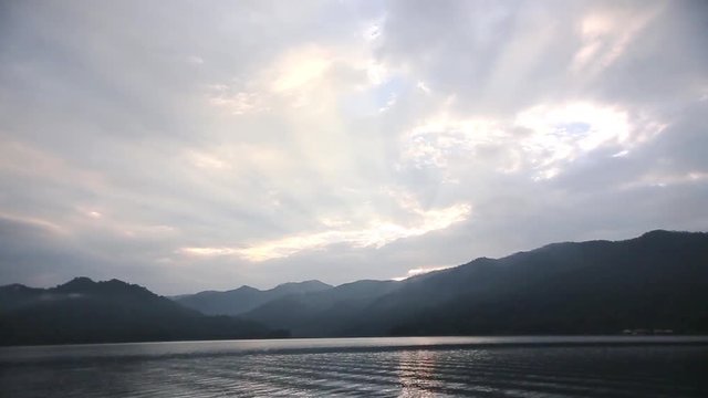 Mae Ngat Dam with Timelapse ,Chiang Mai Thailand