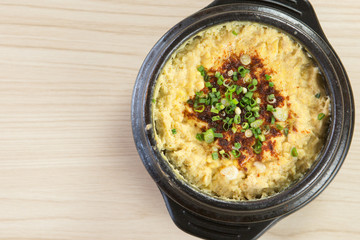 korean steamed egg bowl