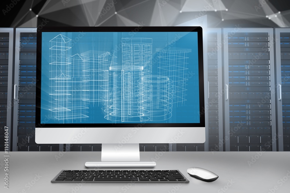 Poster composite image of computer screen