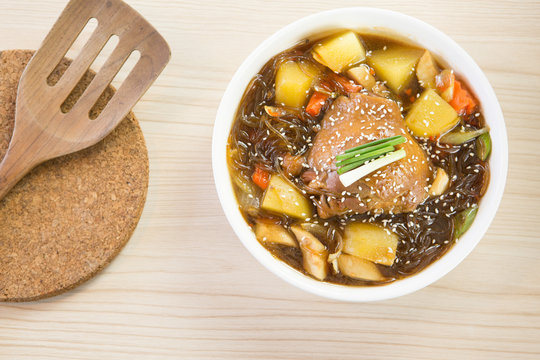 Jim dak or Jjim Dak- local Korean food