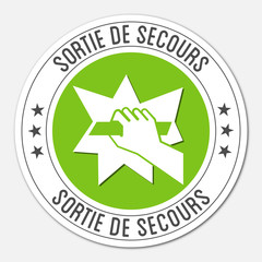 Logo sortie de secours.