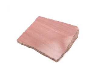 quartzitic sandstone crimson on a white background