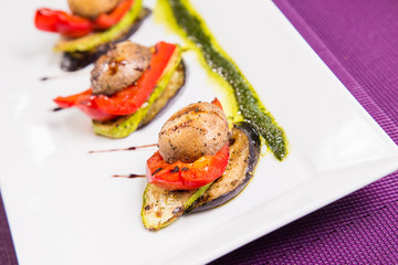 fried vegetables on dish