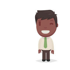 Cute afro american man