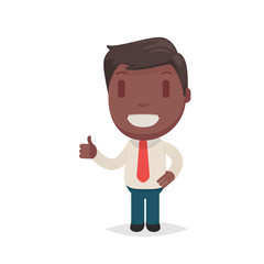 Cute afro american man