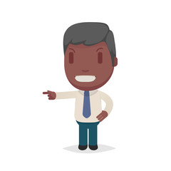 Cute afro american man