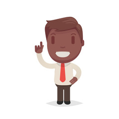 Cute afro american man