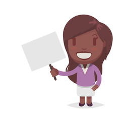 Cute afro american woman