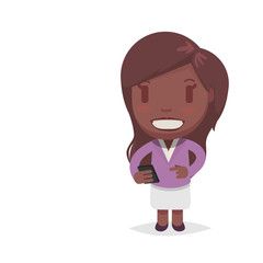 Cute afro american woman