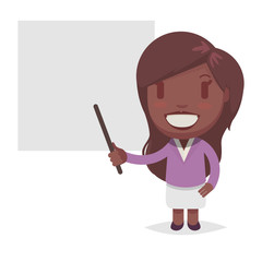 Cute afro american woman