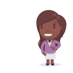 Cute afro american woman