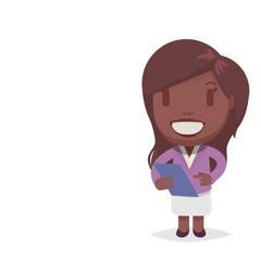 Cute afro american woman