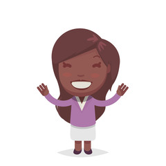 Cute afro american woman