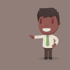 Cute afro american man