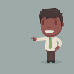 Cute afro american man