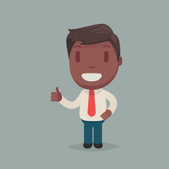 Cute afro american man