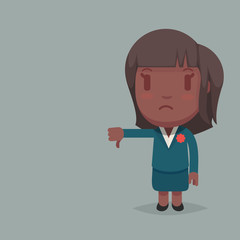 Cute afro american woman