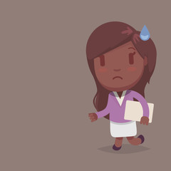 Cute afro american woman