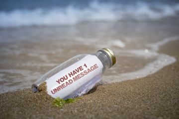 One unread message notice