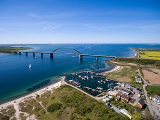 Fehmarnsundbrücke Luftaufnahme
