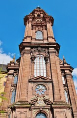 Fototapeta na wymiar Turm der Neubaukirche, Würzburg