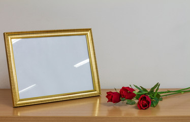Picture frames on the table