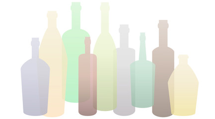 Bottle. Container for liquids with long narrow neck.