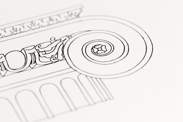 drawing the architectural details - columns element