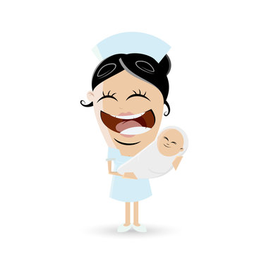 recommend clip art: hebamme baby geburt