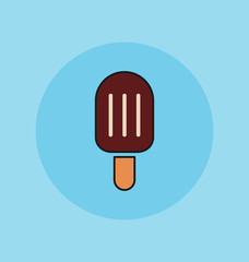 Ice cream, illustration icon.