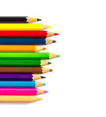 Abstract background from color pencils