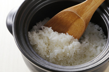 土鍋のごはん　Japanese rice