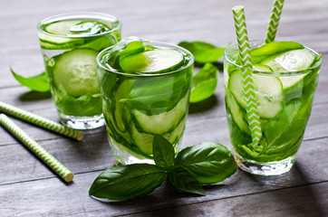 Transparent refreshing drink