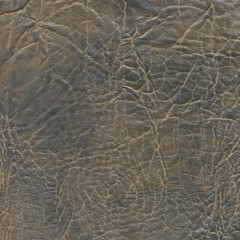 texture of coarse brown leather with large folds