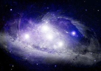 galaxy in a free space