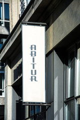 Fototapeta premium Schild 73 - Abitur