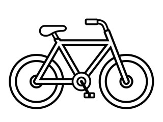 Fototapeta na wymiar Bike outline illustration