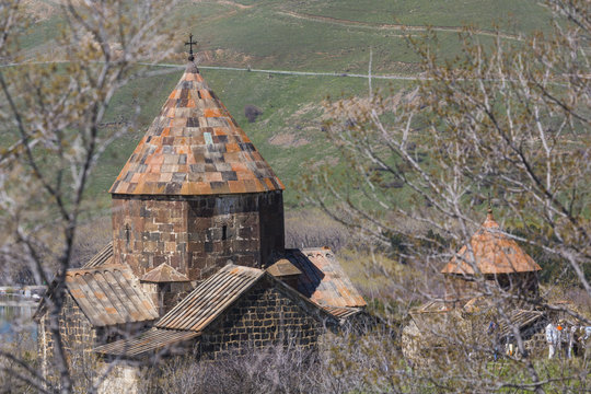 Medieval church on Sevan lake, Armenia