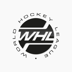 Naklejka premium Logo hockey league