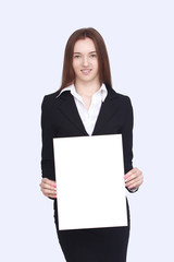 Naklejka premium Portrait of happy businesswoman