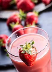 Strawberry. Fresh strawberry. Red strewberry. Strawberry Juice. Loosely laid strawberries in different positions.